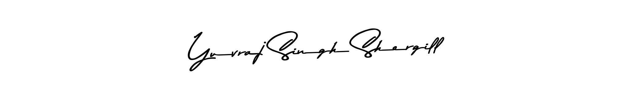 Create a beautiful signature design for name Yuvraj Singh Shergill. With this signature (Asem Kandis PERSONAL USE) fonts, you can make a handwritten signature for free. Yuvraj Singh Shergill signature style 9 images and pictures png