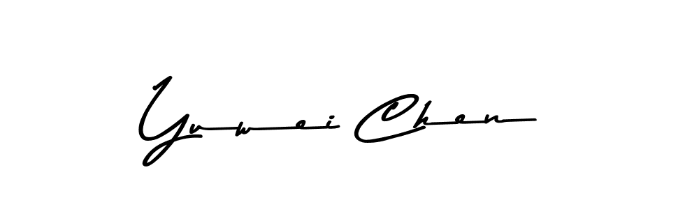 Asem Kandis PERSONAL USE is a professional signature style that is perfect for those who want to add a touch of class to their signature. It is also a great choice for those who want to make their signature more unique. Get Yuwei Chen name to fancy signature for free. Yuwei Chen signature style 9 images and pictures png