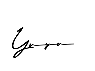 How to make Yuyu name signature. Use Asem Kandis PERSONAL USE style for creating short signs online. This is the latest handwritten sign. Yuyu signature style 9 images and pictures png