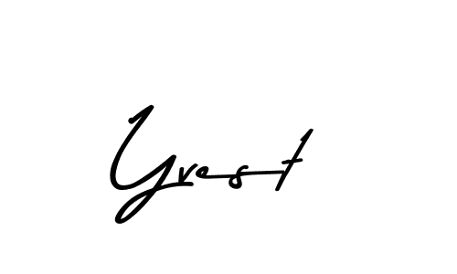 Make a beautiful signature design for name Yvest. With this signature (Asem Kandis PERSONAL USE) style, you can create a handwritten signature for free. Yvest signature style 9 images and pictures png