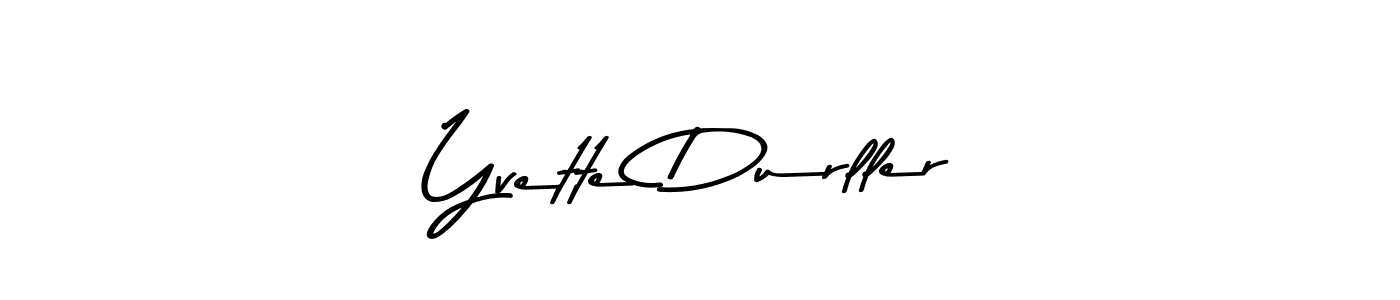 The best way (Asem Kandis PERSONAL USE) to make a short signature is to pick only two or three words in your name. The name Yvette Durller include a total of six letters. For converting this name. Yvette Durller signature style 9 images and pictures png