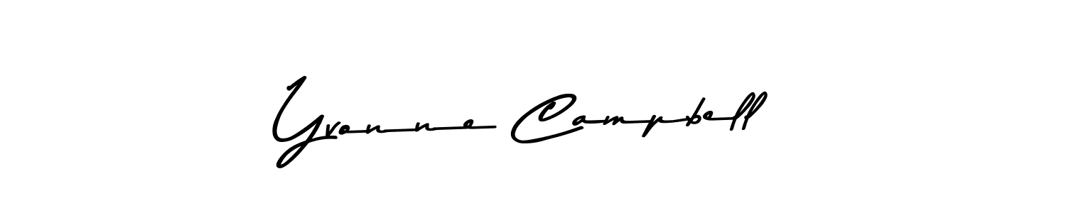 Yvonne Campbell stylish signature style. Best Handwritten Sign (Asem Kandis PERSONAL USE) for my name. Handwritten Signature Collection Ideas for my name Yvonne Campbell. Yvonne Campbell signature style 9 images and pictures png