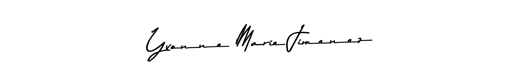 Make a beautiful signature design for name Yvonne Marie Jimenez. With this signature (Asem Kandis PERSONAL USE) style, you can create a handwritten signature for free. Yvonne Marie Jimenez signature style 9 images and pictures png