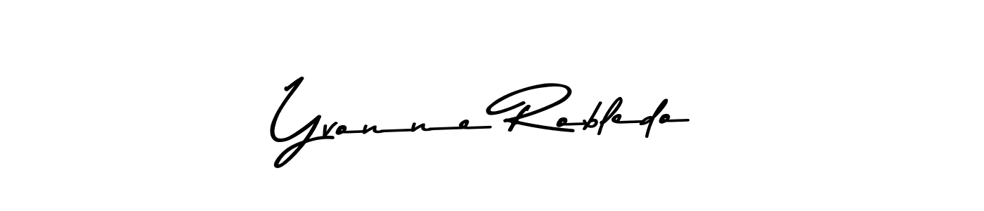 Make a beautiful signature design for name Yvonne Robledo. With this signature (Asem Kandis PERSONAL USE) style, you can create a handwritten signature for free. Yvonne Robledo signature style 9 images and pictures png