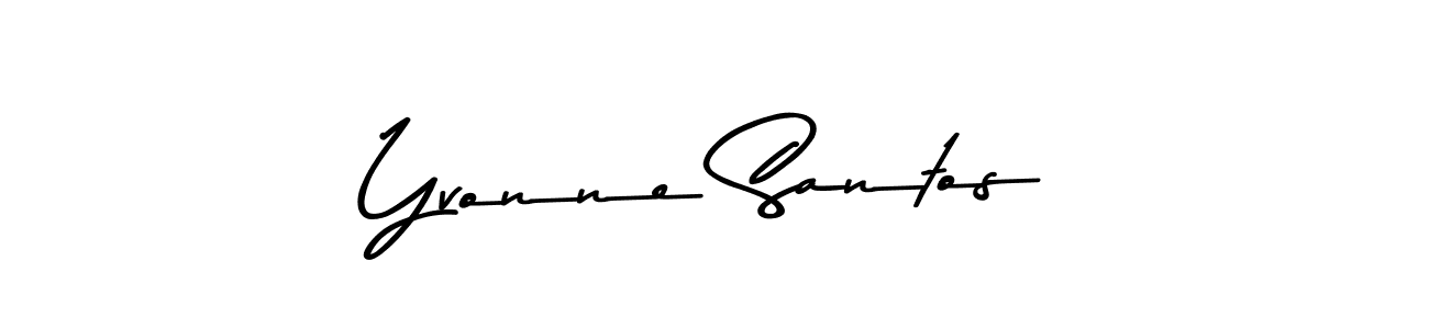Use a signature maker to create a handwritten signature online. With this signature software, you can design (Asem Kandis PERSONAL USE) your own signature for name Yvonne Santos. Yvonne Santos signature style 9 images and pictures png