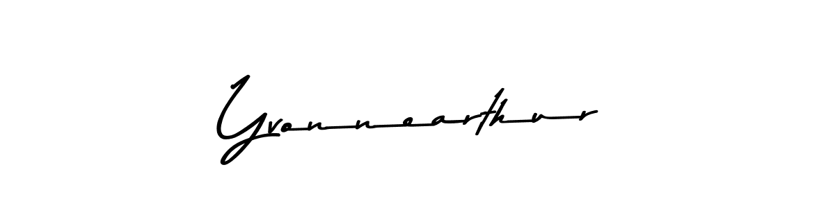Create a beautiful signature design for name Yvonnearthur. With this signature (Asem Kandis PERSONAL USE) fonts, you can make a handwritten signature for free. Yvonnearthur signature style 9 images and pictures png