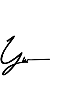 Create a beautiful signature design for name Yw. With this signature (Asem Kandis PERSONAL USE) fonts, you can make a handwritten signature for free. Yw signature style 9 images and pictures png