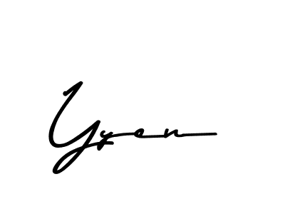 Asem Kandis PERSONAL USE is a professional signature style that is perfect for those who want to add a touch of class to their signature. It is also a great choice for those who want to make their signature more unique. Get Yyen name to fancy signature for free. Yyen signature style 9 images and pictures png