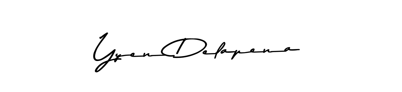 Similarly Asem Kandis PERSONAL USE is the best handwritten signature design. Signature creator online .You can use it as an online autograph creator for name Yyen Delapena. Yyen Delapena signature style 9 images and pictures png