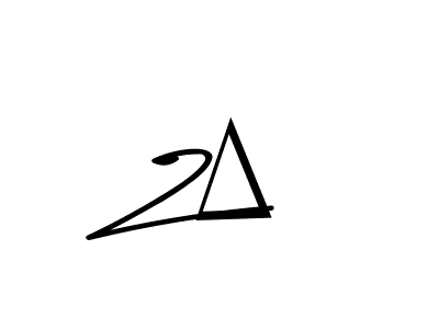 Make a beautiful signature design for name Z∆. With this signature (Asem Kandis PERSONAL USE) style, you can create a handwritten signature for free. Z∆ signature style 9 images and pictures png