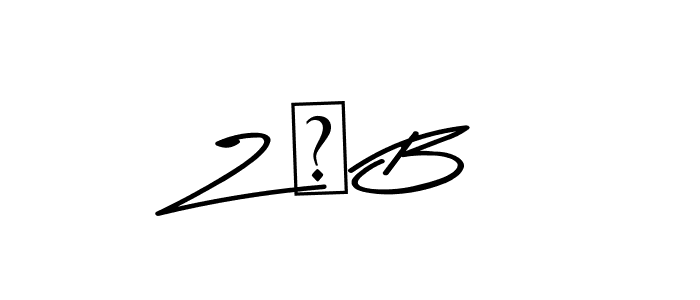 Also You can easily find your signature by using the search form. We will create Z ＆ B name handwritten signature images for you free of cost using Asem Kandis PERSONAL USE sign style. Z ＆ B signature style 9 images and pictures png