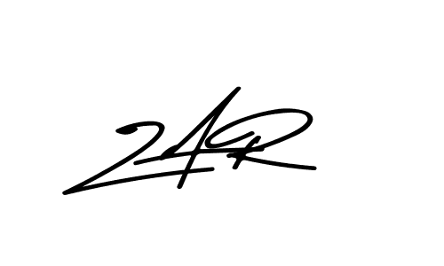 Create a beautiful signature design for name Z A R. With this signature (Asem Kandis PERSONAL USE) fonts, you can make a handwritten signature for free. Z A R signature style 9 images and pictures png