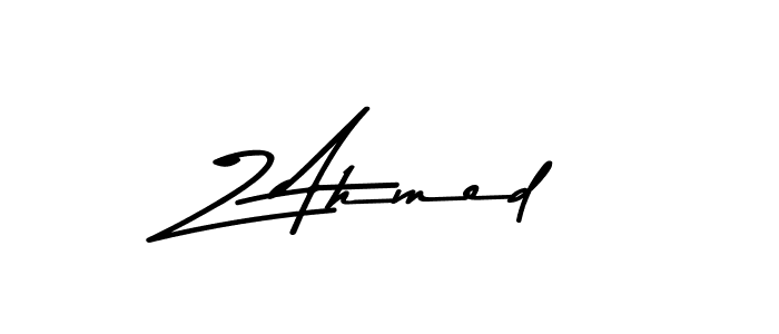 This is the best signature style for the Z Ahmed name. Also you like these signature font (Asem Kandis PERSONAL USE). Mix name signature. Z Ahmed signature style 9 images and pictures png