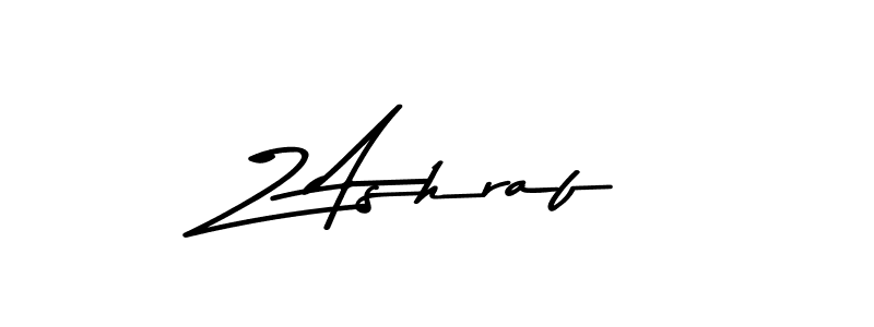 Make a beautiful signature design for name Z Ashraf. Use this online signature maker to create a handwritten signature for free. Z Ashraf signature style 9 images and pictures png