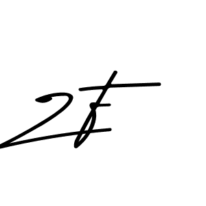 How to make Z F name signature. Use Asem Kandis PERSONAL USE style for creating short signs online. This is the latest handwritten sign. Z F signature style 9 images and pictures png