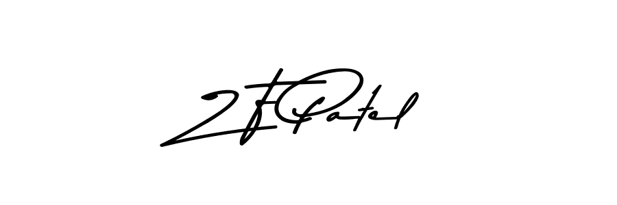 Similarly Asem Kandis PERSONAL USE is the best handwritten signature design. Signature creator online .You can use it as an online autograph creator for name Z F Patel. Z F Patel signature style 9 images and pictures png