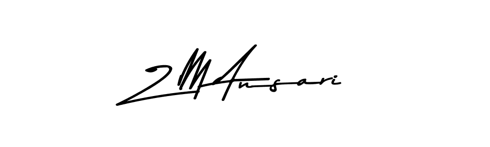 Also we have Z M Ansari name is the best signature style. Create professional handwritten signature collection using Asem Kandis PERSONAL USE autograph style. Z M Ansari signature style 9 images and pictures png