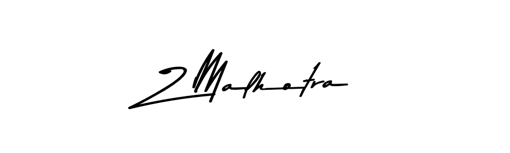 Z Malhotra stylish signature style. Best Handwritten Sign (Asem Kandis PERSONAL USE) for my name. Handwritten Signature Collection Ideas for my name Z Malhotra. Z Malhotra signature style 9 images and pictures png