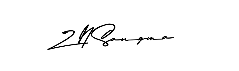 Use a signature maker to create a handwritten signature online. With this signature software, you can design (Asem Kandis PERSONAL USE) your own signature for name Z N Sangma. Z N Sangma signature style 9 images and pictures png