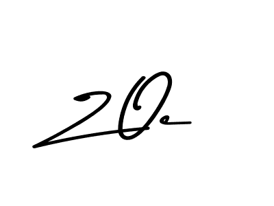 Z Oe stylish signature style. Best Handwritten Sign (Asem Kandis PERSONAL USE) for my name. Handwritten Signature Collection Ideas for my name Z Oe. Z Oe signature style 9 images and pictures png