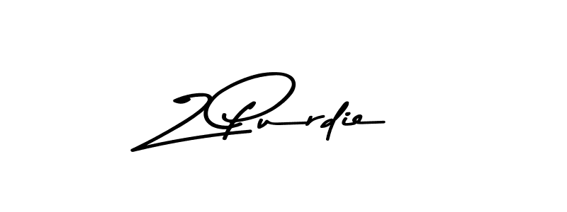 Create a beautiful signature design for name Z Purdie. With this signature (Asem Kandis PERSONAL USE) fonts, you can make a handwritten signature for free. Z Purdie signature style 9 images and pictures png