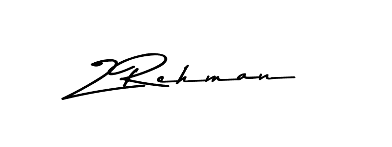 Z Rehman stylish signature style. Best Handwritten Sign (Asem Kandis PERSONAL USE) for my name. Handwritten Signature Collection Ideas for my name Z Rehman. Z Rehman signature style 9 images and pictures png