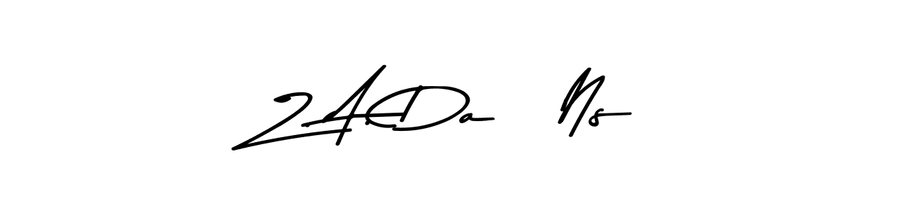 It looks lik you need a new signature style for name Z. A. Da   Ns. Design unique handwritten (Asem Kandis PERSONAL USE) signature with our free signature maker in just a few clicks. Z. A. Da   Ns signature style 9 images and pictures png