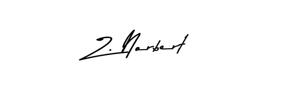 The best way (Asem Kandis PERSONAL USE) to make a short signature is to pick only two or three words in your name. The name Z. Norbert include a total of six letters. For converting this name. Z. Norbert signature style 9 images and pictures png