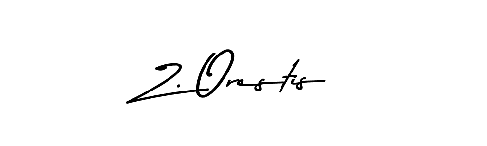 Also we have Z. Orestis name is the best signature style. Create professional handwritten signature collection using Asem Kandis PERSONAL USE autograph style. Z. Orestis signature style 9 images and pictures png