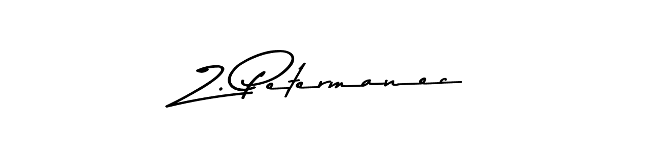 This is the best signature style for the Z. Petermanec name. Also you like these signature font (Asem Kandis PERSONAL USE). Mix name signature. Z. Petermanec signature style 9 images and pictures png