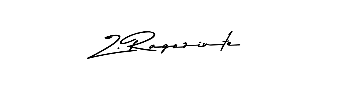 Asem Kandis PERSONAL USE is a professional signature style that is perfect for those who want to add a touch of class to their signature. It is also a great choice for those who want to make their signature more unique. Get Z. Ragoziute name to fancy signature for free. Z. Ragoziute signature style 9 images and pictures png