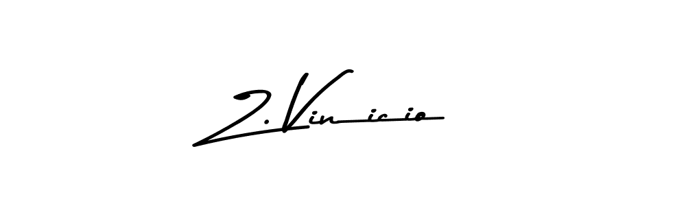 The best way (Asem Kandis PERSONAL USE) to make a short signature is to pick only two or three words in your name. The name Z. Vinicio include a total of six letters. For converting this name. Z. Vinicio signature style 9 images and pictures png