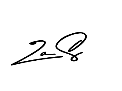 Make a beautiful signature design for name Za S. With this signature (Asem Kandis PERSONAL USE) style, you can create a handwritten signature for free. Za S signature style 9 images and pictures png
