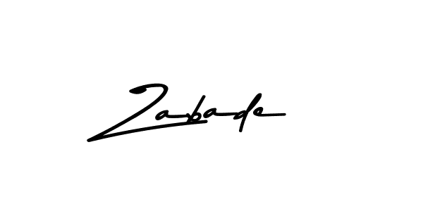 Once you've used our free online signature maker to create your best signature Asem Kandis PERSONAL USE style, it's time to enjoy all of the benefits that Zabade name signing documents. Zabade signature style 9 images and pictures png