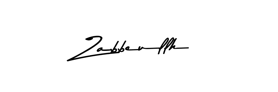 Use a signature maker to create a handwritten signature online. With this signature software, you can design (Asem Kandis PERSONAL USE) your own signature for name Zabbeullh. Zabbeullh signature style 9 images and pictures png