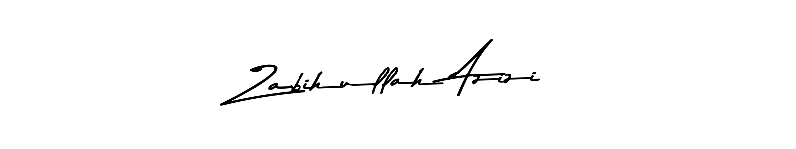 Zabihullah Azizi stylish signature style. Best Handwritten Sign (Asem Kandis PERSONAL USE) for my name. Handwritten Signature Collection Ideas for my name Zabihullah Azizi. Zabihullah Azizi signature style 9 images and pictures png