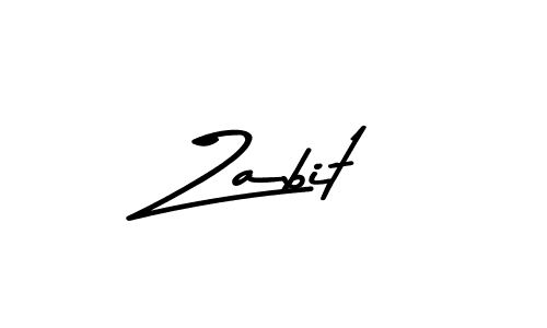 Design your own signature with our free online signature maker. With this signature software, you can create a handwritten (Asem Kandis PERSONAL USE) signature for name Zabit. Zabit signature style 9 images and pictures png