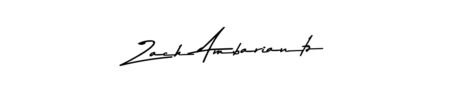 You should practise on your own different ways (Asem Kandis PERSONAL USE) to write your name (Zach Ambariantz) in signature. don't let someone else do it for you. Zach Ambariantz signature style 9 images and pictures png