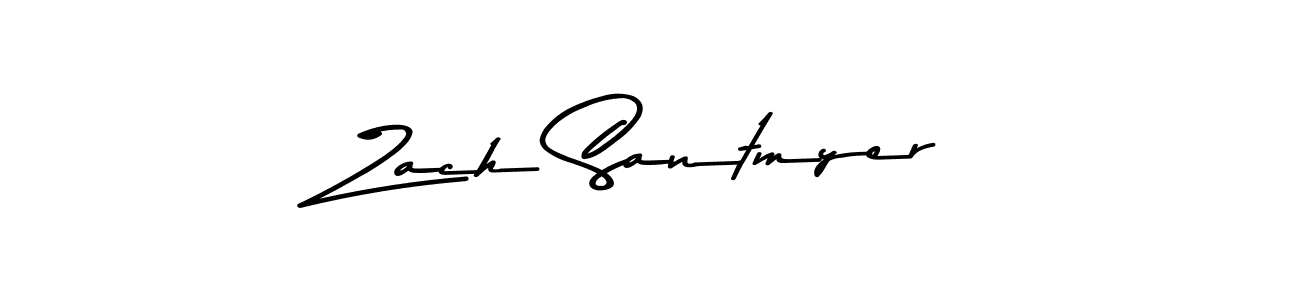 This is the best signature style for the Zach Santmyer name. Also you like these signature font (Asem Kandis PERSONAL USE). Mix name signature. Zach Santmyer signature style 9 images and pictures png