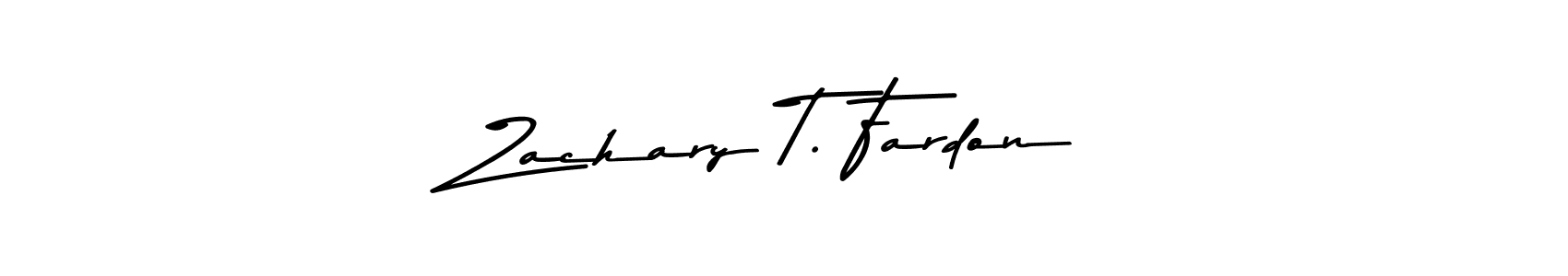 Design your own signature with our free online signature maker. With this signature software, you can create a handwritten (Asem Kandis PERSONAL USE) signature for name Zachary T. Fardon. Zachary T. Fardon signature style 9 images and pictures png