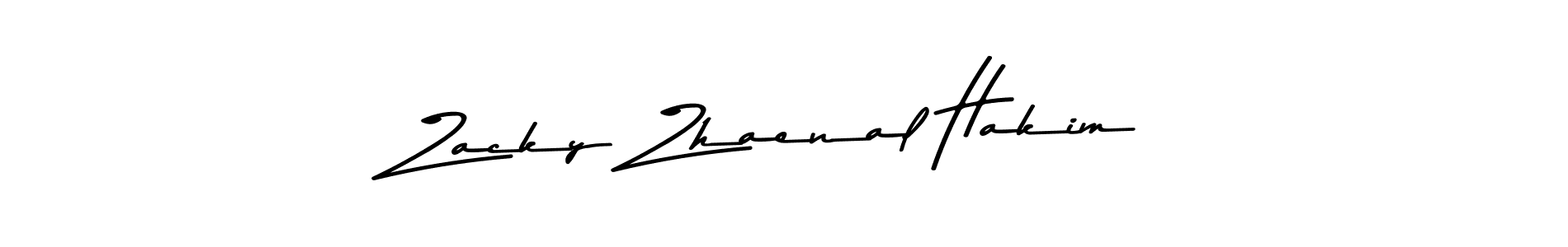 How to make Zacky Zhaenal Hakim name signature. Use Asem Kandis PERSONAL USE style for creating short signs online. This is the latest handwritten sign. Zacky Zhaenal Hakim signature style 9 images and pictures png