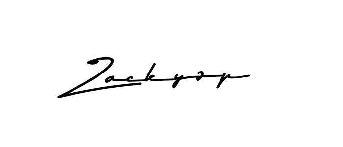 How to make Zackyzp name signature. Use Asem Kandis PERSONAL USE style for creating short signs online. This is the latest handwritten sign. Zackyzp signature style 9 images and pictures png