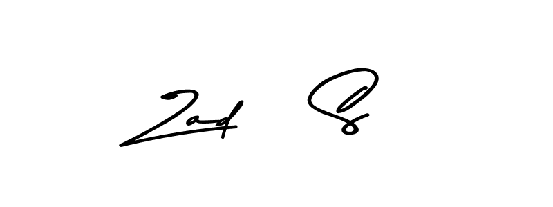 Make a beautiful signature design for name Zad    S. With this signature (Asem Kandis PERSONAL USE) style, you can create a handwritten signature for free. Zad    S signature style 9 images and pictures png