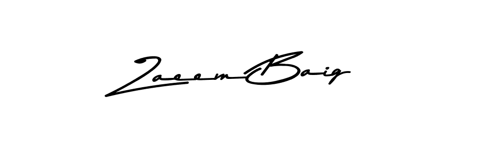 Zaeem Baig stylish signature style. Best Handwritten Sign (Asem Kandis PERSONAL USE) for my name. Handwritten Signature Collection Ideas for my name Zaeem Baig. Zaeem Baig signature style 9 images and pictures png