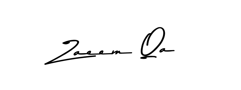 Make a beautiful signature design for name Zaeem Qa. With this signature (Asem Kandis PERSONAL USE) style, you can create a handwritten signature for free. Zaeem Qa signature style 9 images and pictures png