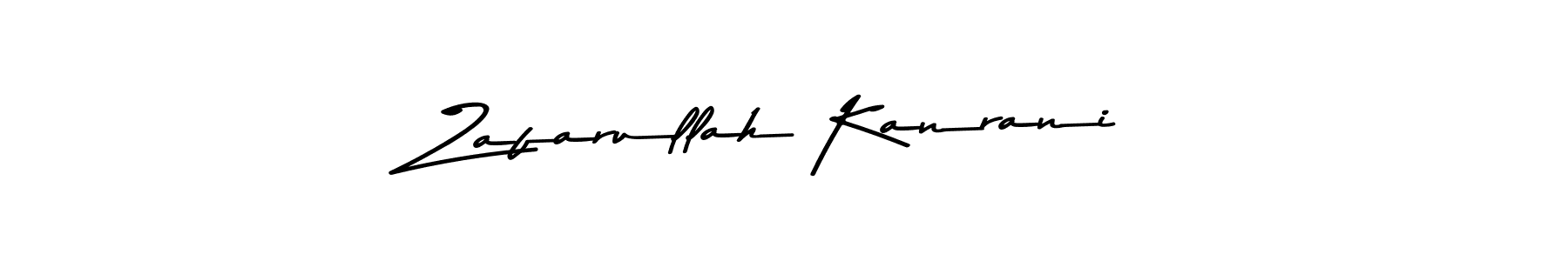 Zafarullah Kanrani stylish signature style. Best Handwritten Sign (Asem Kandis PERSONAL USE) for my name. Handwritten Signature Collection Ideas for my name Zafarullah Kanrani. Zafarullah Kanrani signature style 9 images and pictures png