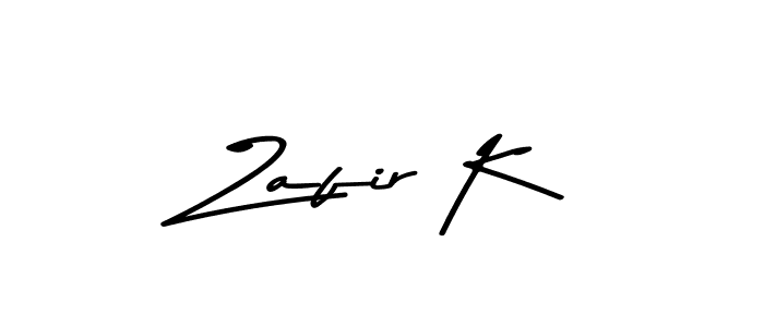 Here are the top 10 professional signature styles for the name Zafir K. These are the best autograph styles you can use for your name. Zafir K signature style 9 images and pictures png