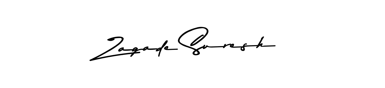 Make a beautiful signature design for name Zagade Suresh. Use this online signature maker to create a handwritten signature for free. Zagade Suresh signature style 9 images and pictures png