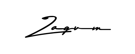 Enhance your business communications with Zagum signature in Asem Kandis PERSONAL USE lettering. Clean, modern, and universally compatible. Zagum signature style 9 images and pictures png