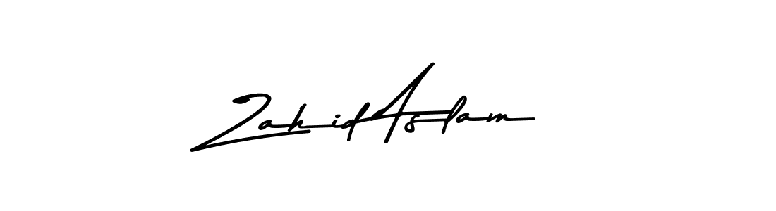 Make a beautiful signature design for name Zahid Aslam. With this signature (Asem Kandis PERSONAL USE) style, you can create a handwritten signature for free. Zahid Aslam signature style 9 images and pictures png